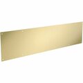 Trama 8 x 34 in. Kickplate  Brushed Gold TR3244225